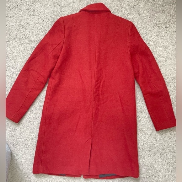 Zara Burgundy Coat - Picture 3 of 5